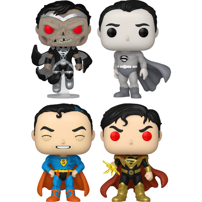 Funko Pop! DC: Shield Through the Ages - Superman - Bundle (Set of 4)