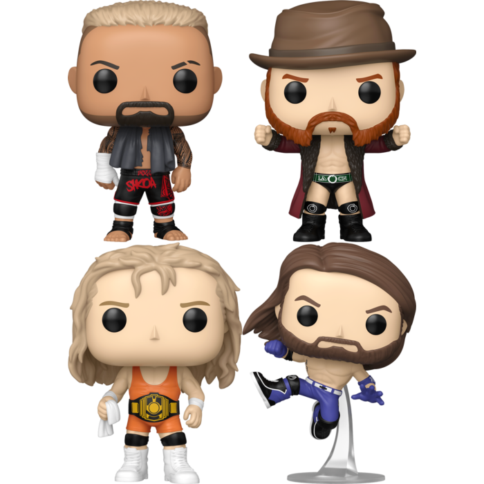 Funko Pop! WWE - AJ Styles, Mr Perfect, Sheamus & Solo Sikoa - Bundle (Set of 4) - Real Pop Mania