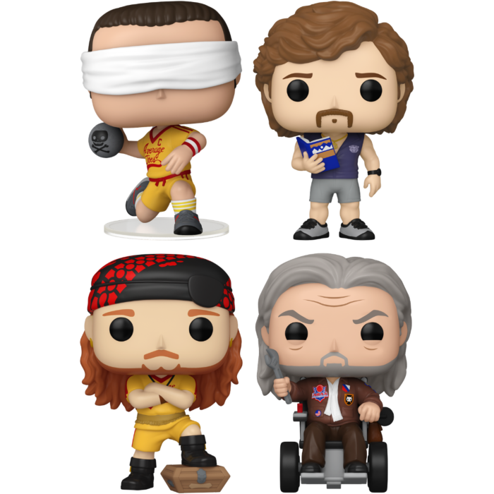 Funko Pop! Dodgeball (2004) - Patches O'Houlihan, Peter La Fleur, Steve The Pirate & White Goodman - Bundle (Set of 4)