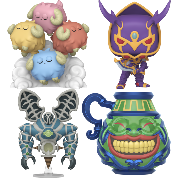 Funko Pop! Yu-Gi-Oh! - Bluster Blader, Pot of Greed, Relinquished & Scape Goat - Bundle (Set of 4)