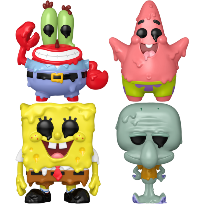Funko Pop! SpongeBob SquarePants - Mr. Krabs, Patrick, SpongeBob & Squidward (Melting) - Bundle (Set of 4)