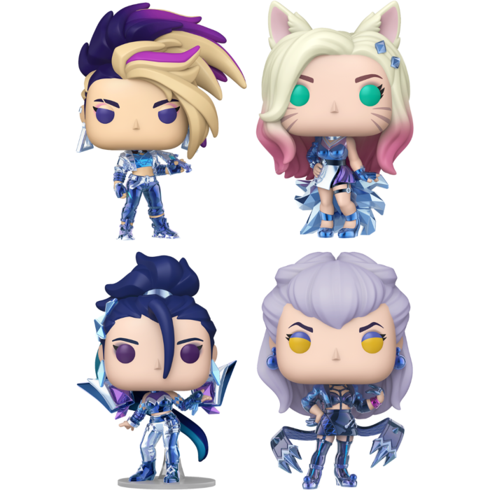 Funko Pop! League of Legends: K/DA - Ahri, Akali, Evelynn & Kai'Sa - Bundle (Set of 4) - Real Pop Mania