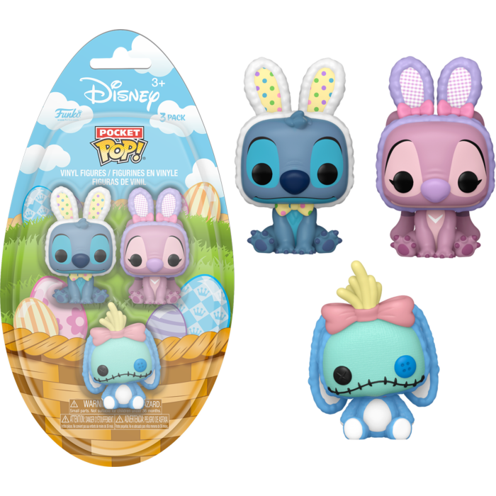 Funko Pocket Pop Lilo Stitch Angel Scrump Stitch Easter Bunny