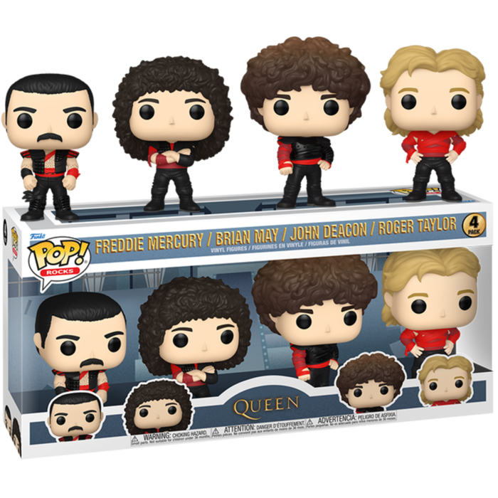Funko Pop Queen Freddie Mercury Brian May John Deacon Roger Tay