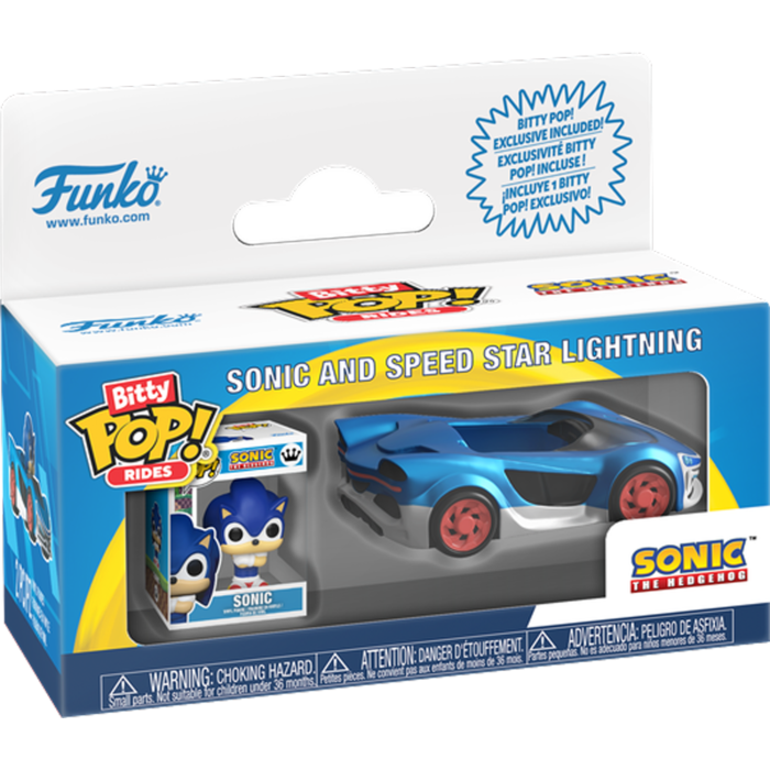 Funko Bitty Pop! Rides - Sonic the Hedgehog - Sonic and Speed Star Lightning - Real Pop Mania