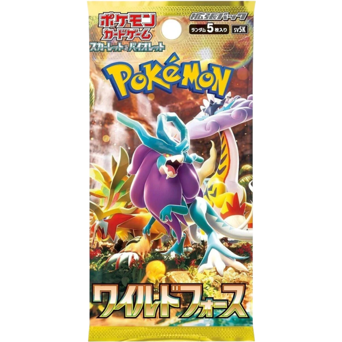Pokemon - Scarlet & Violet SV5K Wild Force (Japanese Import) Booster Pack (5 Cards) - Real Pop Mania