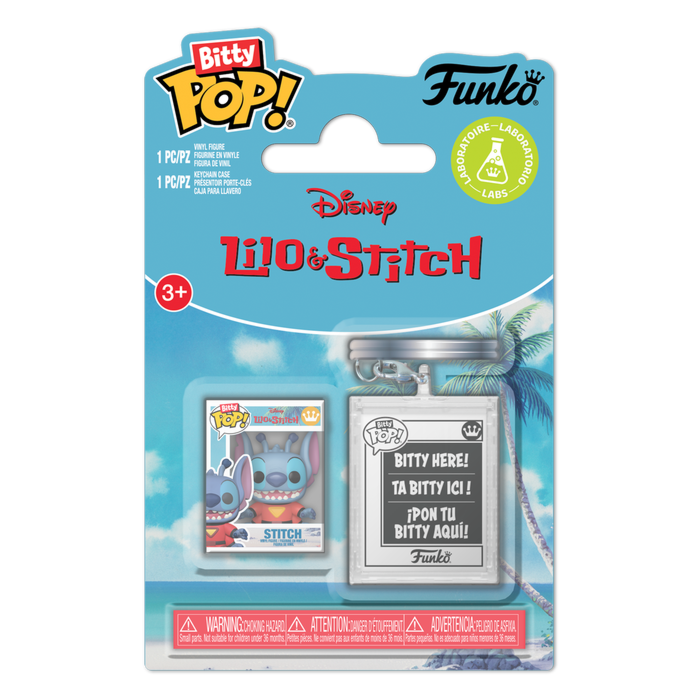 Funko Bitty Pop! Lilo & Stitch - Stitch with Keychain Case Accessory