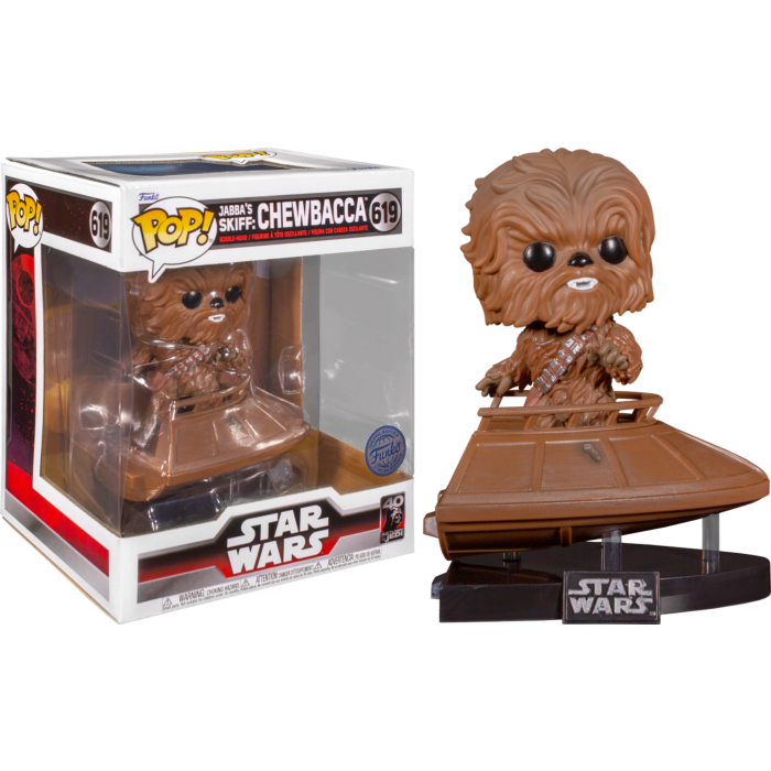 Funko Pop! Star Wars Episode VI: Return of the Jedi - Chewbacca Jabba's Skiff 40th Anniversary Deluxe #619