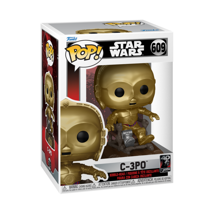 Funko Pop! Star Wars Episode VI: Return of the Jedi - C-3PO on Ewok Throne 40th Anniversary #609