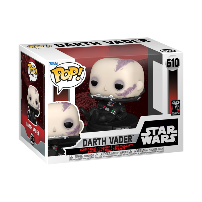 Funko Pop! Star Wars Episode VI: Return of the Jedi - Darth Vader (Unmasked) 40th Anniversary #610