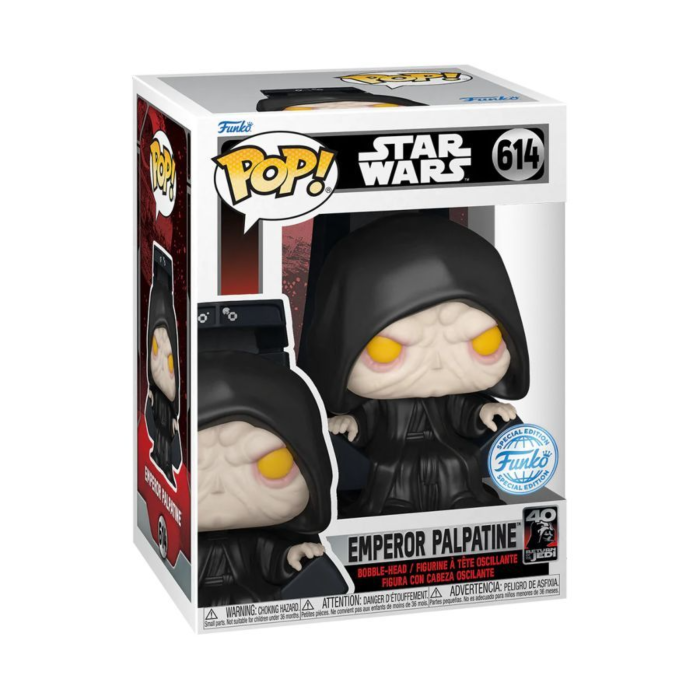 Funko Pop! Star Wars Episode VI: Return of the Jedi - Emperor Palpatine on Throne 40th Anniversary #614