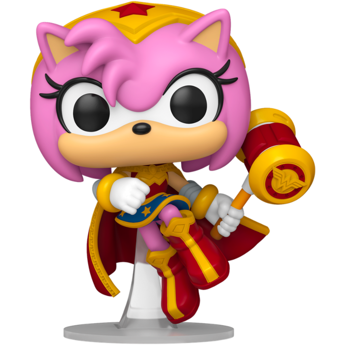Funko Pop! Justice League x Sonic the Hedgehog - Amy Rose as Wonder Wo Funko Pop! Justice League x Sonic the Hedgehog - Amy Rose as Wonder Wo