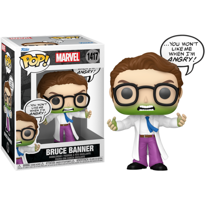 Funko Pop Marvel Comics Bruce Banner Angry 1417