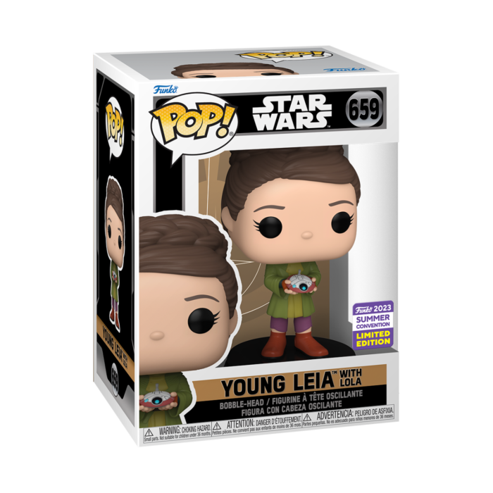 Funko Pop! Star Wars: Obi-Wan Kenobi - Young Leia with Lola #659 (2023 Summer Convention Exclusive)