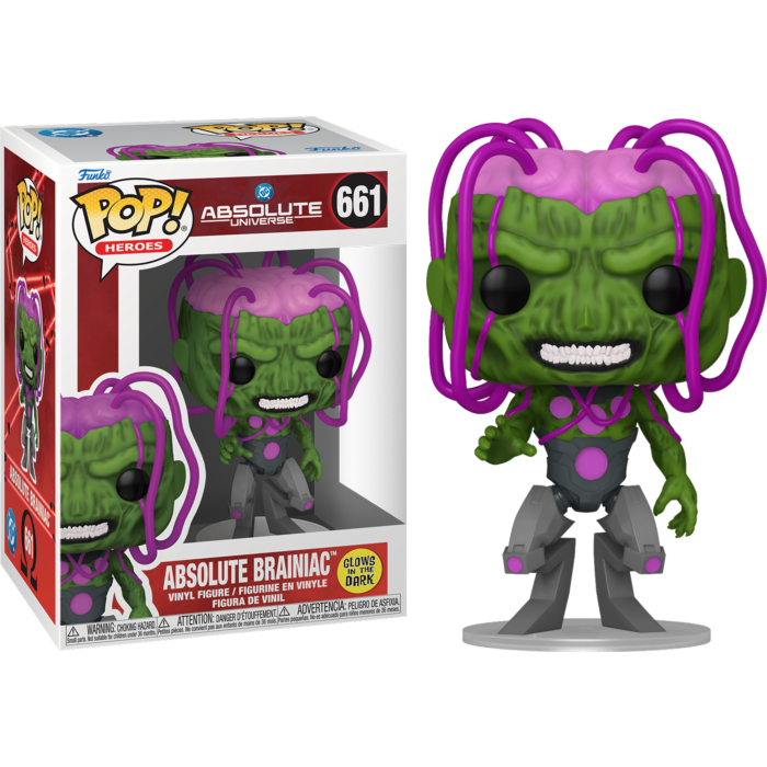 Funko Pop! Absolute Universe - Absolute Brainiac Glow in the Dark #661 - Chase Chance - Real Pop Mania