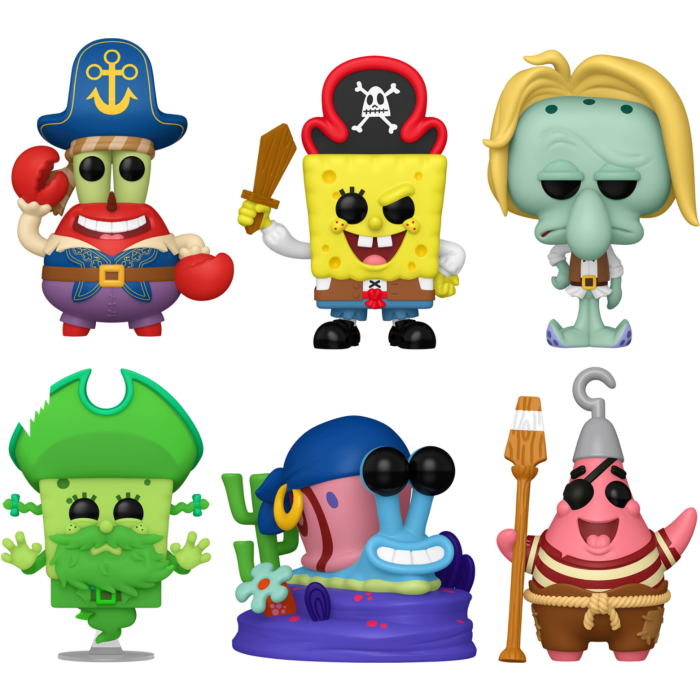 Funko Pop! The SpongeBob Movie: Search for SquarePants (2025) - Arrrr You Ready? - Bundle (Set of 6)