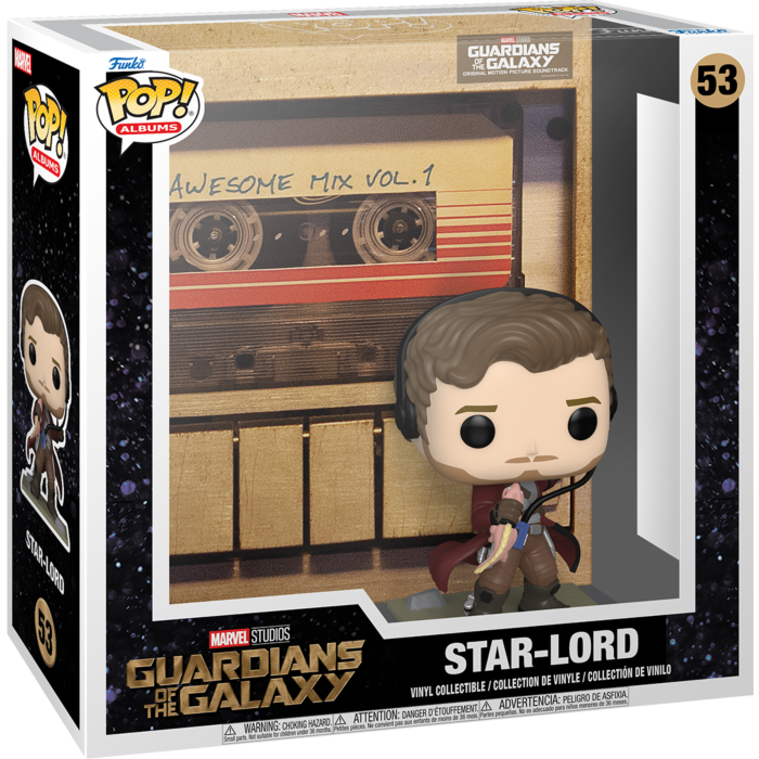 Funko Pop Albums Guardians of the Galaxy Star Lord with Awesome M