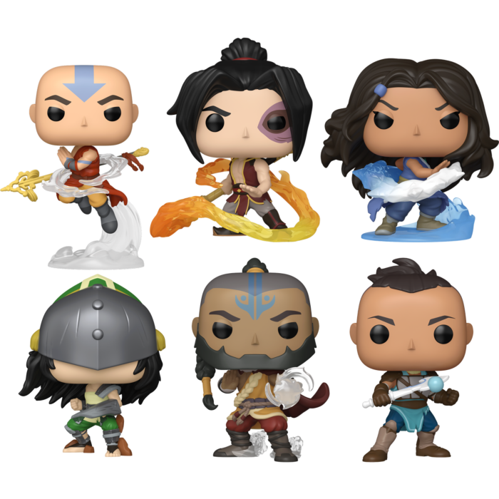 Funko Pop! Avatar Aang: The Last Airbender - Aang, Zuko, Katara, Toph, Tagah & Sokka - Bundle (Set of 6)