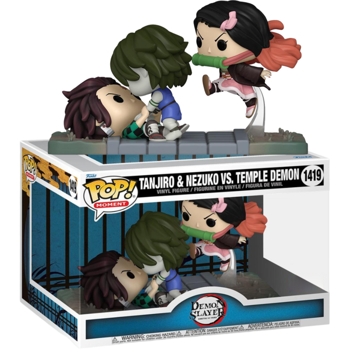 Funko Pop! Moment - Demon Slayer - Tanjiro & Nezuko Vs Temple Demon #1