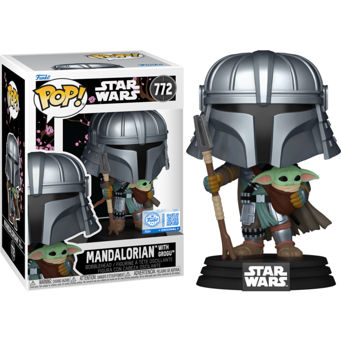 Funko Pop! Star Wars: Impressions - Mandalorian with Grogu #772