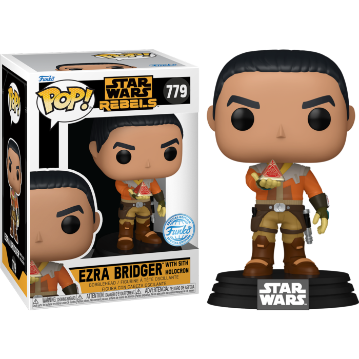 Funko Pop!  Star Wars: Rebels - Ezra Bridger with Sith Holocron #779