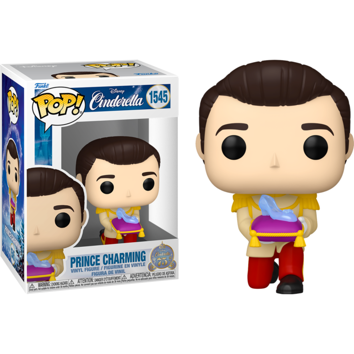 Funko Pop! Cinderella (1950): 75th Anniversary - Prince Charming with Slipper #1545