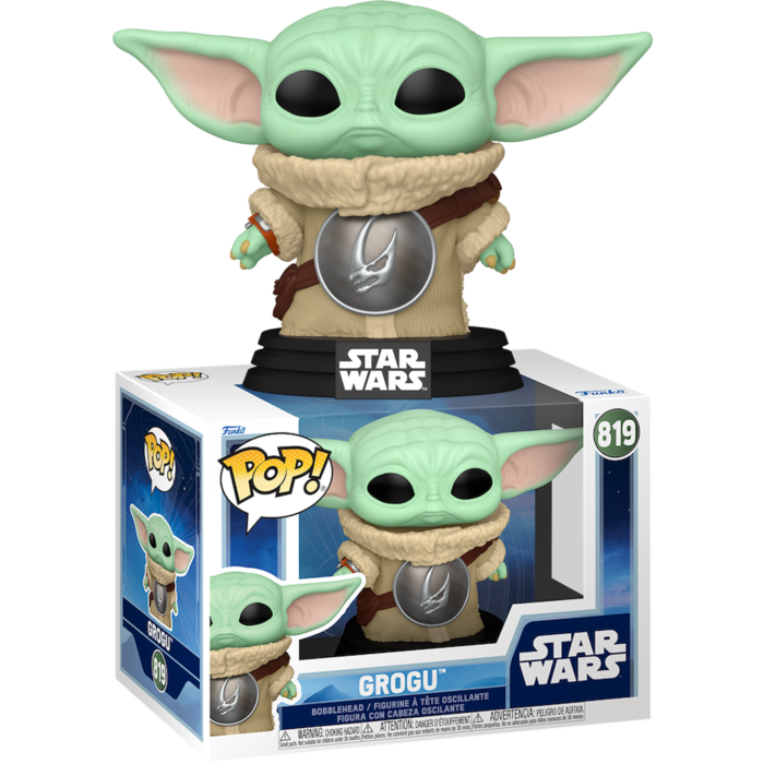 Funko Pop! Star Wars: The Mandalorian & Grogu (2026) - Grogu with Crest #819 - Real Pop Mania
