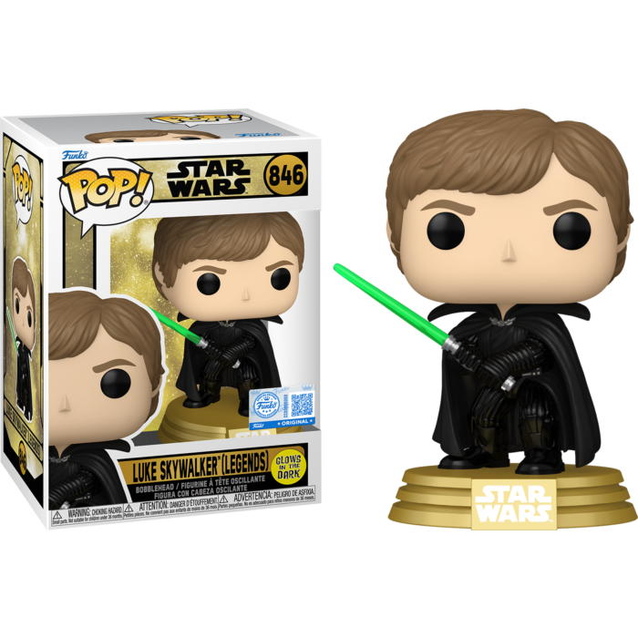 Funko Pop! Star Wars - Luke Skywalker (Legends) Glow in the Dark #846 - Real Pop Mania