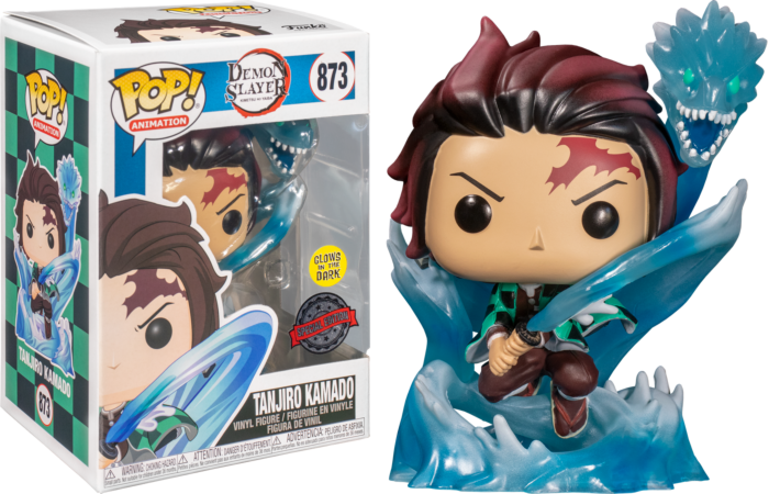 Funko Pop! Demon Slayer - Tanjiro with Dragon Translucent Glow in the Dark #873