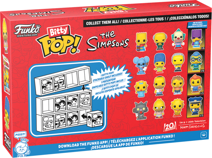 Funko Pop! Simpsons - Bart Simpson, Mr. Burns, Krusty the Clown & Mystery Chase Bitty - 4 Pack