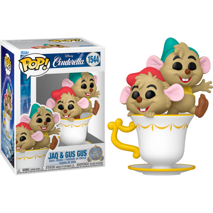 Funko Pop! Cinderella (1950): 75th Anniversary - Jaq & Gus Gus #1544