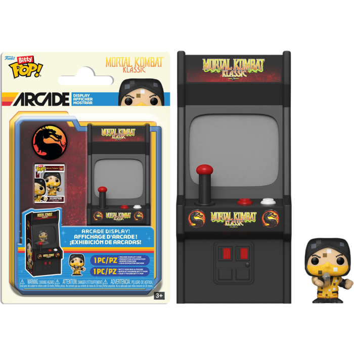 Funko Bitty Pop! Mortal Kombat - Scorpion - Arcade Display