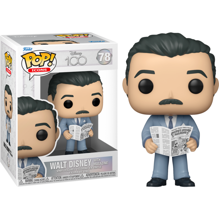 Funko Pop! Disney 100th - Walt Disney with Magazine #78