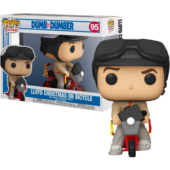 Funko Pop! Rides - Dumb and Dumber - Lloyd Christmas with Bicycle #95 - Real Pop Mania