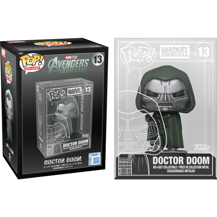 Funko Pop! Avengers: Doomsday - Doctor Doom Diecast Metal #13 - Chase Chance (+ Box of 3 Exclusive Diecast Metal) - Real Pop Mania