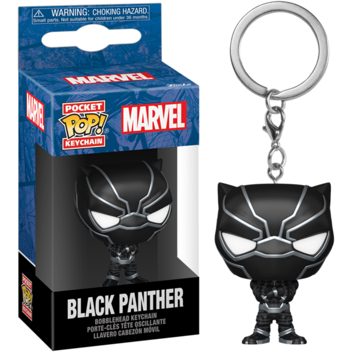 Funko Pocket Pop! Keychains - Marvel Comics - New Classics - Black Pan