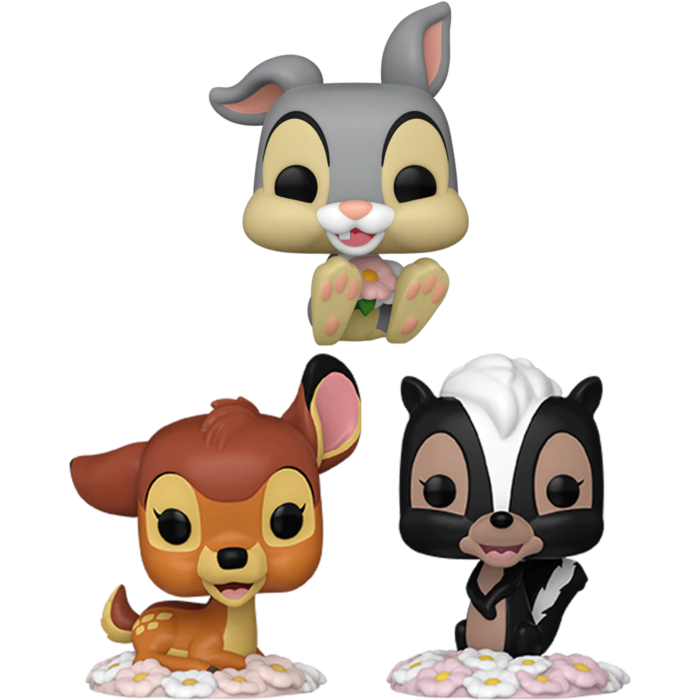 Funko Pop! Bambi (1942) - 80th Anniversary - In the Woods Disney Classics Bundle - (Set of 3) - Real Pop Mania