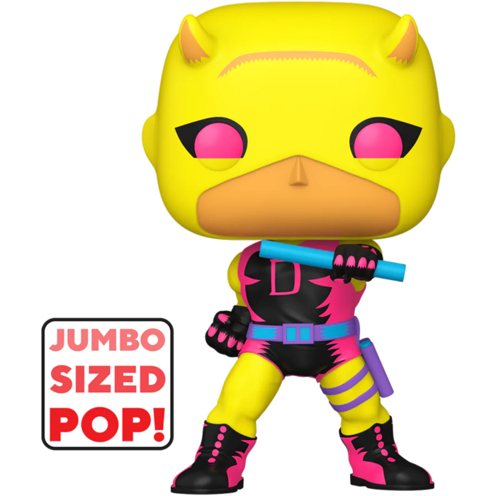 Funko Pop! Daredevil - Daredevil (First Appearance) Blacklight 10" Jumbo #1358