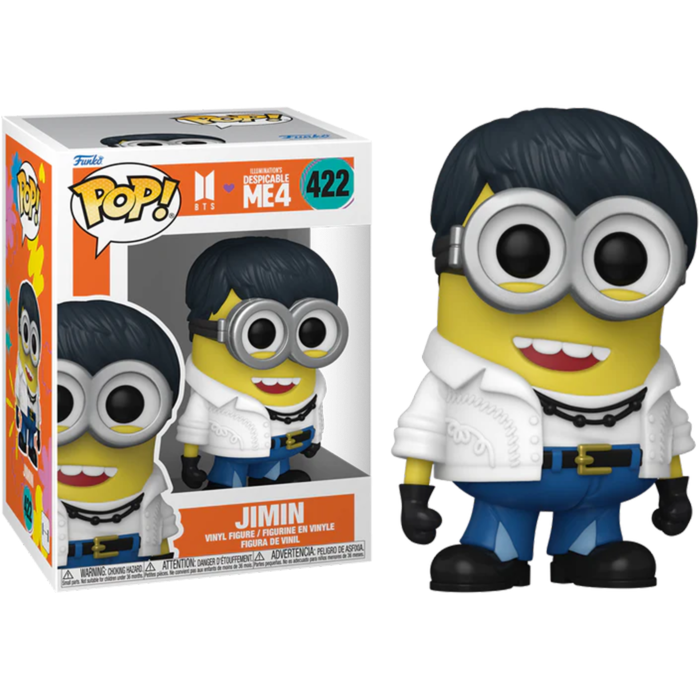 Funko Pop! Despicable Me 4 x BTS - Jimin Minion #422 Funko Pop! Despicable Me 4 x BTS - Jimin Minion #422