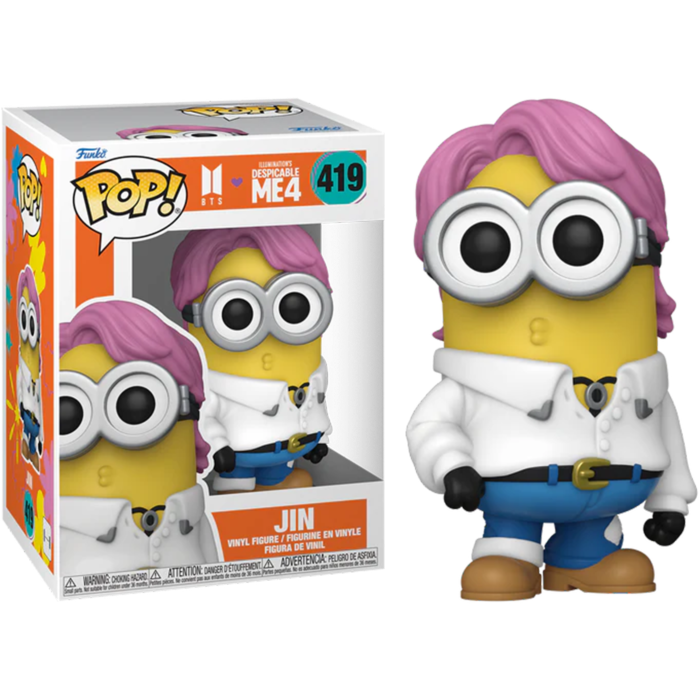 Funko Pop! Despicable Me 4 x BTS - Jin Minion #419