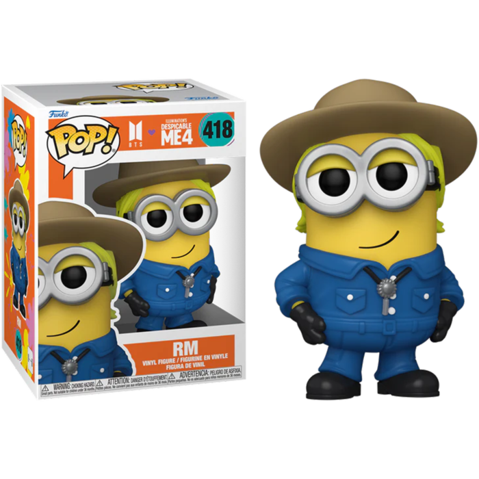 Funko Pop! Despicable Me 4 x BTS - RM Minion #418