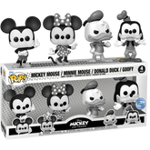 Funko Pop! Disney - Mickey and Friends (Black & White) - 4-Pack