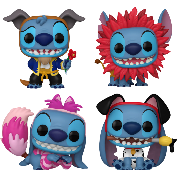 Funko Pop! Disney - Stitch in Costume - Let's Get Stitched Up Bundle - Set of 4 - Real Pop Mania