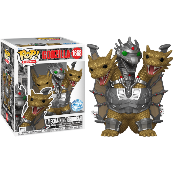 Funko Pop! Godzilla vs. King Ghidorah (1991) - Mecha-King Ghidorah 70th Anniversary Super Sized 6" #1668