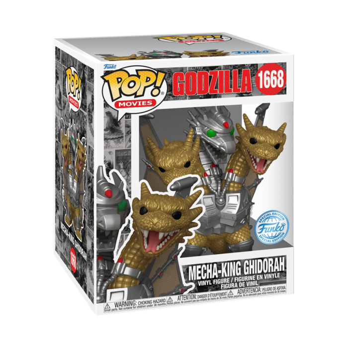 Funko Pop! Godzilla vs. King Ghidorah (1991) - Mecha-King Ghidorah 70th Anniversary Super Sized 6" #1668
