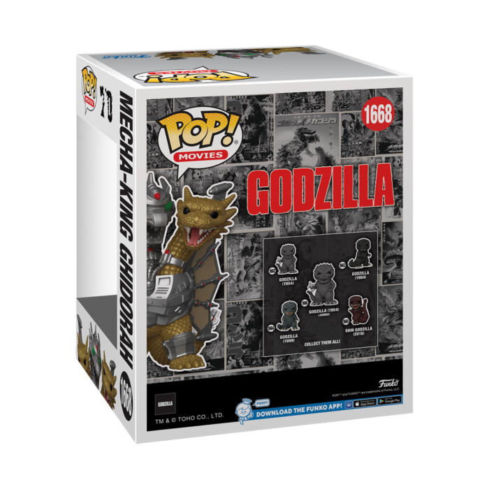 Funko Pop! Godzilla vs. King Ghidorah (1991) - Mecha-King Ghidorah 70th Anniversary Super Sized 6" #1668