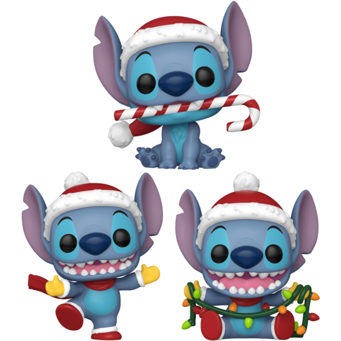 Funko Pop! Lilo & Stitch - Holiday - Santa Stitch - Bundle (Set of 3) - Real Pop Mania