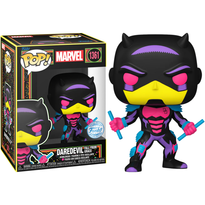 Funko Pop! Marvel - Daredevil (Fall from Grace) Blacklight #1361