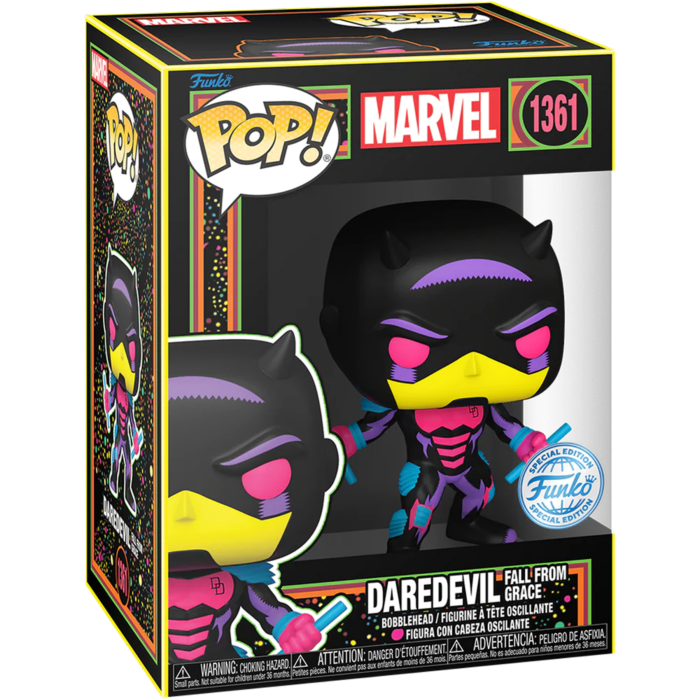 Funko Pop! Marvel - Daredevil (Fall from Grace) Blacklight #1361