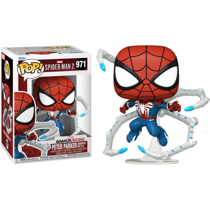 Funko Pop! Marvel's Spider-Man 2 - Peter Parker (Advanced Suit 2.0) #971